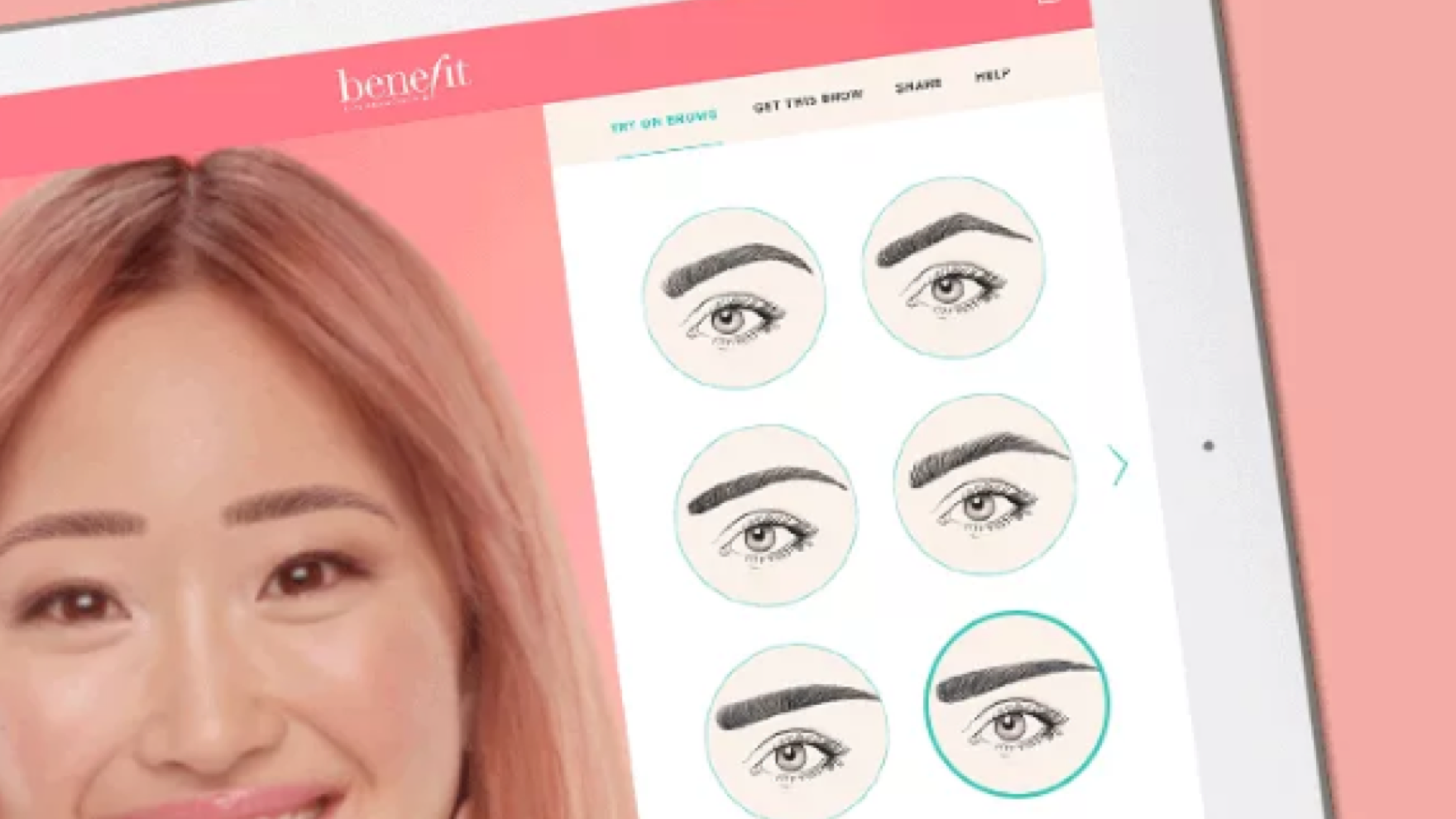 The Benefit "Brow Try-On" App